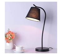 Table lamp Novelty Modern Bedroom Table Lamps Fashion Reading Desk Lights Home Decoration Lighting Book lamp Household Products (Lampshade Color : White) (Black)