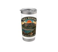 Table Mountain Sud Africa Vintage Città del Capo luna di miele Bicchiere termico in acciaio inox doppia parete