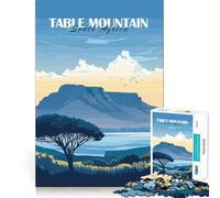Table Mountain, Sudafrica Puzzle da 1000 pezzi per adolescenti Gioco per l'esercizio mentale Tempo di condivisione Taglio di precisione Pezzo da collezione artistica 38x52cm