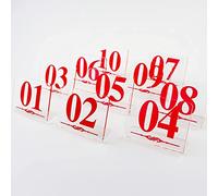 Table Number Plate, Acrylic Card Sign Of Table Mark Table Number Name Plate Personality Figure For Wedding, Party, Event Or Catedecoration 10Pcs/1 To 10(41 To 50