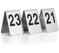 Table Number Stainless Steel Table Signs, 1-50/100 Numbers, 6X7.5Cm/8X12Cm Restaurant Table Number Cards, Double-Side Number Tags, Used To Guide Guests To Get Seated Quic(1 To 20-6Cm*7.5Cm)