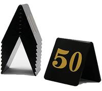 Table Numbers 1-10/30/70, Acrylic Table Numbers Cards For Restaurant Cafe Bar Seating, 3×3Inches Table Numbers Weddings Marriage Anniversary Events Party Supplies)(1 To 50)