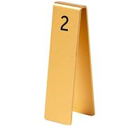 Table Numbers 1-10, Creative Vertical Double-Sided Table Number Plate Restaurant Called Number Plate Meal Card Table Position Card Table, 17Cmx5Cm(White)