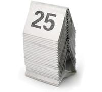 Table Numbers, 1-25/50/100 Stainless Steel V-Shape Table Number Cards Restaurant Cafe Bar Seating Table Numbers Wedding Birthday Party Supplies(Blue-A)