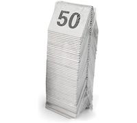 Table Numbers, 1-25/50/100 Stainless Steel V-Shape Table Number Cards Restaurant Cafe Bar Seating Table Numbers Wedding Birthday Party Supplies(Pink-A)