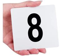 Table Numbers 1 To 25/50/100, Double Side Plastic Table Numbers White Square Seat Cards Party Event Restaurant Bar Accessories Cafe Utensil/1 To 50(White,Silver-45 X 18 X 33 Cm)