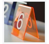 Table Numbers, Colorful Acrylic Restaurant Place Number Plate,Double Sided Table Number Table Plate Digital Restaurant Card, 90X80Mm/Purple/1 To 20(L40Cmxw35Cmxh52Cm)