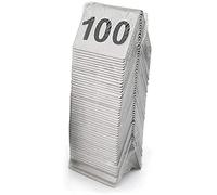 Table Numbers, Stainless Steel Tent Table Number Cards Restaurant Cafe Bar Seating Table Number Wedding Birthday Party Supplies(No. 1-50)