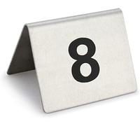 Table Numbers Stainless Steel, Tent Table Number Cards Restaurant Cafe Bar Seating Table Signs Wedding Birthday Party Supplies(31 To 40)