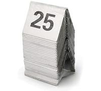 Table Numbers, Stainless Steel Tent Table Number Cards Restaurant Cafe Bar Seating Table Signs Wedding Birthday Party Supplies(1 To 25)