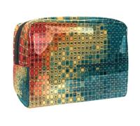 Table of Code, trousse per cosmetici, da donna, per articoli da toeletta da viaggio, grande, in PVC, con cerniera, Multi, 18.5x7.5x13cm/7.3x3x5.1in, Beauty case