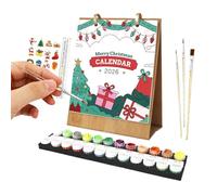 Table Planner, Art Calendar, 8.86x7.17 Inches Academic Organizer, 2026 Standing Display, Decorative Monthly Sheets Painting Theme, for Kids Teens Teacher Family Home Office Use