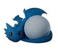 Table Smart Speaker Holder, Desk Dragon Shaped Bright Speakers Stand, 8.07x7.52x3.7 Inches Sturdy & Secure Receiver Support, 3D Printing Animal Figure Audio Gear for Bedroom, Apartment, Study Room, RV