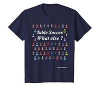 Table Soccer What Else? Frase Spiritosa Squadre Subbuteo Maglietta, Bambini, Navy, 4 Anni