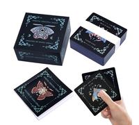 Table Tarot Cards, Collectible Family Game, 3.94x3.94in Emotional Connection Toy, Vintage Art Design, Authentic Cardstock Material for Boys, Girls, Teens, Adults, Couples, Family