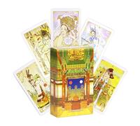 Table Tarot Cards Game Set, Lightweight Collectible Tarot Deck, Interactive Multiplayer Toy for Teens, Boys, Girls, Men, Women, Husband, Wife, Family Plaything, 4.06x2.36 inches