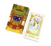 Table Tarot Cards, Lightweight Collectible Deck for Family Game Nights, 78 Sheets, Multiplayer Interactive Divination Toy for Teens Boys Girls Men Women Son Daughter Husband Wife, 4.06x2.36 inches