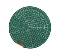 Table Tennis Rubber Cutting Mat - Perfect Precise Cuts | Rotary Workbench For Racket Rubber Repair | Self-Healing Non-Slip, Protects Blades Work Area Portable