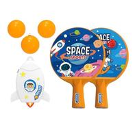 Table Tennis Trainer Kids - Outer Space Indoor Exerciser, Parent Child Interaction Toy, Lightweight Portable Paddle Set | Durablee Skill Development Equipment, Fun Pong Practice Kit, Easy Setup