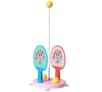 Table Tennis Training Kit - Interactive Racket Set, Elastic Rod | Pong Training for Indoor Outdoor Exercise, School, Office, Gym, Home, Beginners