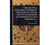 Tableau De La Doctrine Des Pères Et Docteurs De L'eglise Où L'on A RassemblÃ(c) Les Endroits Les Plus Frappants......