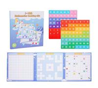 Tableau Numérique Magnétique - (440g) Jeu Éducatif | 1-100 Compteur Mathématique | Jouet Logique Pensée Stratégique | Planche D apprentissage Préscolaire Salle Di Classe