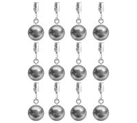 Tablecloth Weights | 12 pezzi Stainless Steel Tablecloth Clips with Clamps | Heavy Duty Tablecloths Holders | For Outdoor Picnic Party Dining Kitchen Patio Camping Shower Curtains Flag