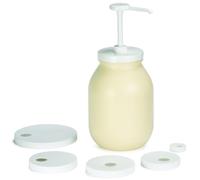Tablecraft, Kit con Dispenser a pompetta, Colore: Naturale
