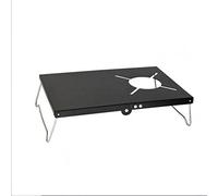 TableFoldable Picnic Table Saves Space Insulation BBQ Table for Outdoor Camping Accessories (Color : Black)