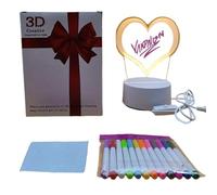 Tablero De Borrado En Seco Iluminado, Tablero De Mensajes De Acrílico - Tablero De Mensajes Luminoso Con 12 Bolígrafos De Colores,Tablero De Notas De Escritorio Multifuncional, Tablero De Mensajes Con