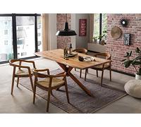 Tables&Co Tavolo 240x100 Acacia Naturale Metallo Marrone Legno Naturale