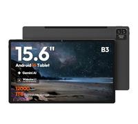 Tablet 15.6 Inch Android 13 Tablet, Large Tablet with1080 IPS HD Display Big Screen, 8-Core, 6GB+512GB, Support 512G TF Card, 12000mAh Long Lasting Battery for Movie/Work-Space Gray