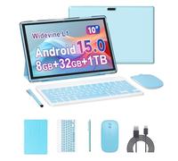 Tablet 2 in 1 Android 14 Tablet con tastiera 10 pollici Tabletas, Include Mouse Stylus Case Pellicola Temperata, 6000mAh Tablet 6GB+32GB ROM 1TB Tablet espandibile, 2MP+8MP Dual Camera, WiFi BT Tablet