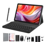 Tablet Android 13 2024 10", 5G Wifi con 16GB di RAM + 128GB ROM (1TB TF), tablet 2 in 1 con tastiera, mouse, penna Octa-Core 2.0GHz, 7000mAh, 1080FHD, fotocamera 13MP, WiFi, GPS, GPS, GPS,
