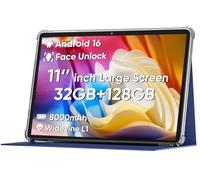 Tablet Android 14 aggiornato 2025, tablet PC da 11 pollici, supporto Face Unlock, CPU Octa-core, espansione 12 GB+128 GB+1 TB, batteria grande da 8000 mAh, ricarica rapida da 18 W, WiFi6, BT5.0