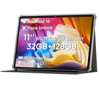 Tablet Android 14 aggiornato 2025, tablet PC da 11 pollici, supporto Face Unlock, CPU Octa-core, espansione 12 GB+128 GB+1 TB, batteria grande da 8000 mAh, ricarica rapida da 18 W, WiFi6, BT5.0