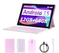 tablet Android 14, tablet da 10 pollici, 8 GB di RAM+64 GB ROM, tablet 2 in 1 con custodia per tastiera e pennino capacitivo per mouse, tablet processore quad-core da 1,8 GHz, touch screen
