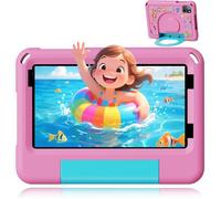 Tablet Android 15 con custodia per bambini da 7 pollici, pad da 64 GB per bambini dai 3 ai 12 anni, educazione, giochi, controllo genitori, WiFi integrato, Bluetooth, doppia fotocamera
