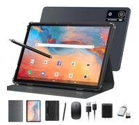Tablet Android 16 2026 Ultimo 10 pollici Tablet Octa-Core Processore AI Gemini 12 GB RAM + 64 GB ROM + 1 TB espandibile, 7000 mAh batteria, 5 GWiFi, 8 + 13 MP fotocamera 2 in 1 tablet con tastiera
