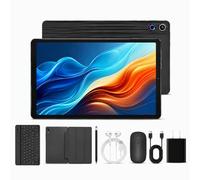 Tablet Android 16 aggiornato 2026 da 10,1 pollici con touch screen IPS HD, doppia fotocamera, memoria da 64 GB di espansione da 1 TB, kit tablet 8 in 1 con tastiera, custodia protettiva, mouse, stilo