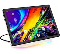 Tablet Android aggiornato 2025 da 10,1 pollici con touch screen IPS HD, doppia fotocamera, memoria da 64 GB, espansione da 1 TB, kit tablet 8 in 1 con tastiera, custodia protettiva, mouse, stilo, BT