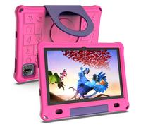 Tablet Android per bambini Octa-Core da 10,1 pollici con custodia, 64 GB 1 TB espandibile per bambini piccoli, controllo parentale, doppia fotocamera, Rose Pink