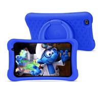 Tablet Android per bambini PRITOM da 8 pollici, 2 GB di RAM+64 GB di ROM, Quad Core, 5000 mAh, doppia fotocamera WiFi, Bluetooth, tablet per bambini Blue