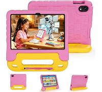 Tablet Bambini 10 Pollici Android 15 Tablet educativi per bambini ,Processore octa-core per il gaming, 8 GB RAM 128 GB ROM (TF 1TB) 5G WiFi6 Controllo Parentale Tablets con Custodia Antiurto (Rosa)