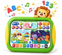 Tablet Bambini 2 anni - Giochi Educativi con Musica, Luci e 5 lLingue | Giochi Educativi Montessori per scoprire animali, parole, numeri, lettere e suoni, senza schermo, regalo bambino 1 anno