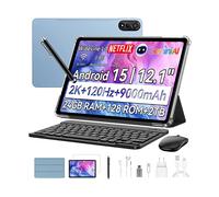 TABLET BLACKVIEW MEGA 2 Set con Tastiera (QWERTY international US), 128 GB, 12 ", Blu