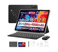 TABLET BLACKVIEW MEGA 2 Set con Tastiera (QWERTY international US), 128 GB, 12 ", Grigio