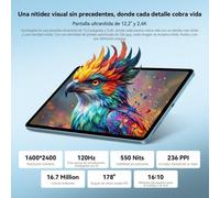 Tablet Blackview Mega 5 4G 12,2" 8GB 256GB Grigio con Teclado e Stylus Pen