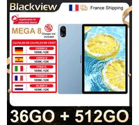 Tablet Blackview Mega 8 [Senza caricatore UE] 11000mAh Schermo FHD da 13" 36GB+512GB 50MP+13MP+0.08MP Android 15 90Hz 2K Dual SIM 4G 1080P