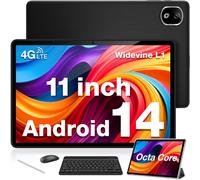 Tablet con Tastiera DOOGEE T30E, Android 14 Tablet 11 Pollici, 9GB RAM +128GB RO